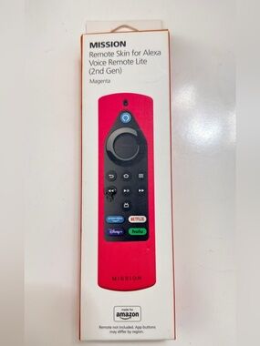 Magenta Remote Skin for Alexa Voice Remote Lite (2nd Gen)